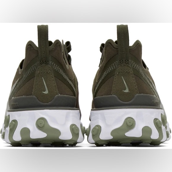 Nike React Element 55 Sneakers (6.5, green & white) - Picture 4 of 8